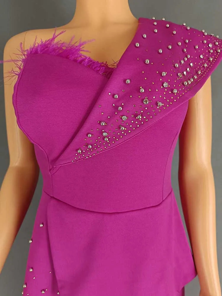 High Waist Strapless Jumpsuit