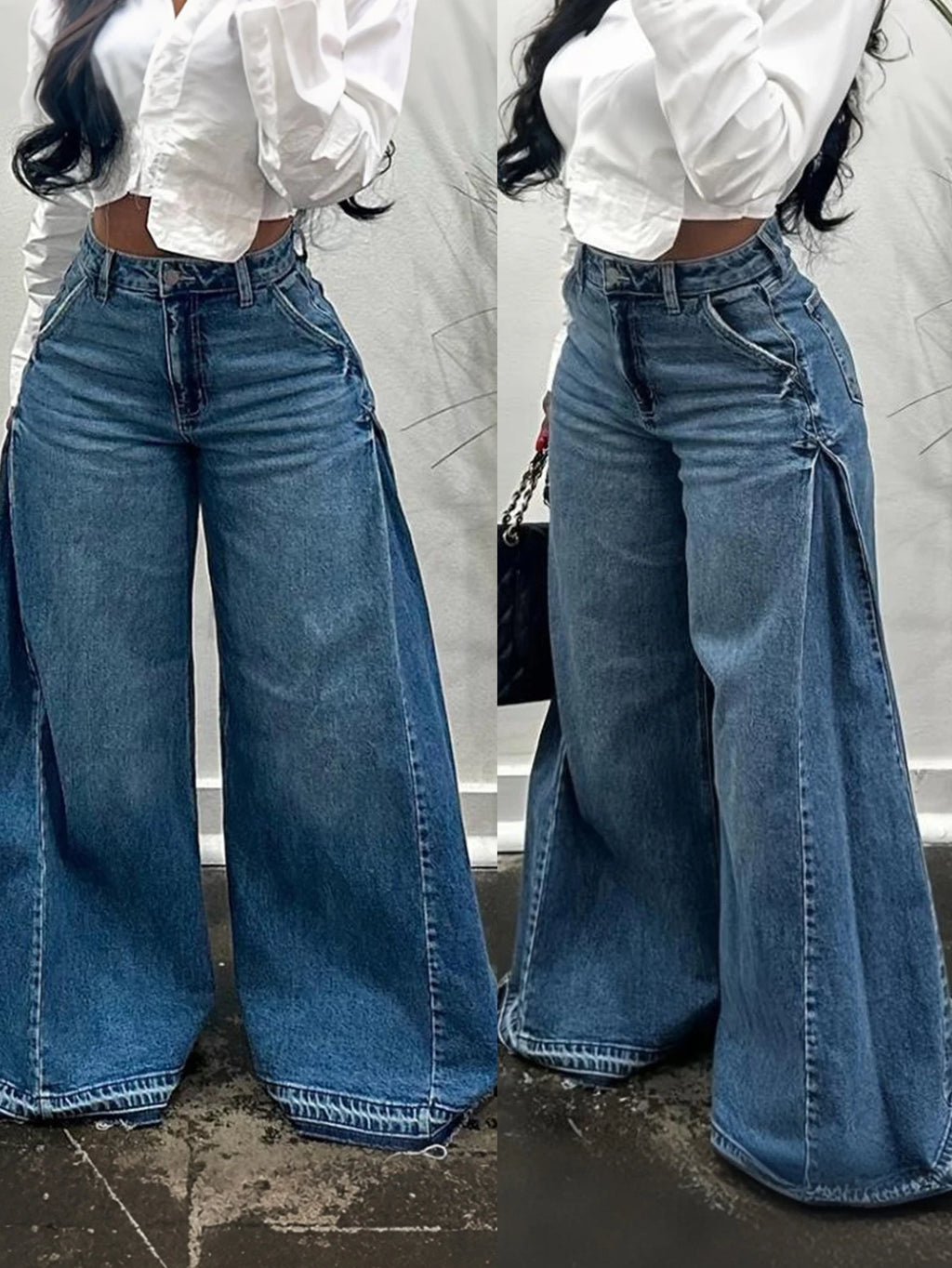 Vintage Wide-Leg Jeans for Women