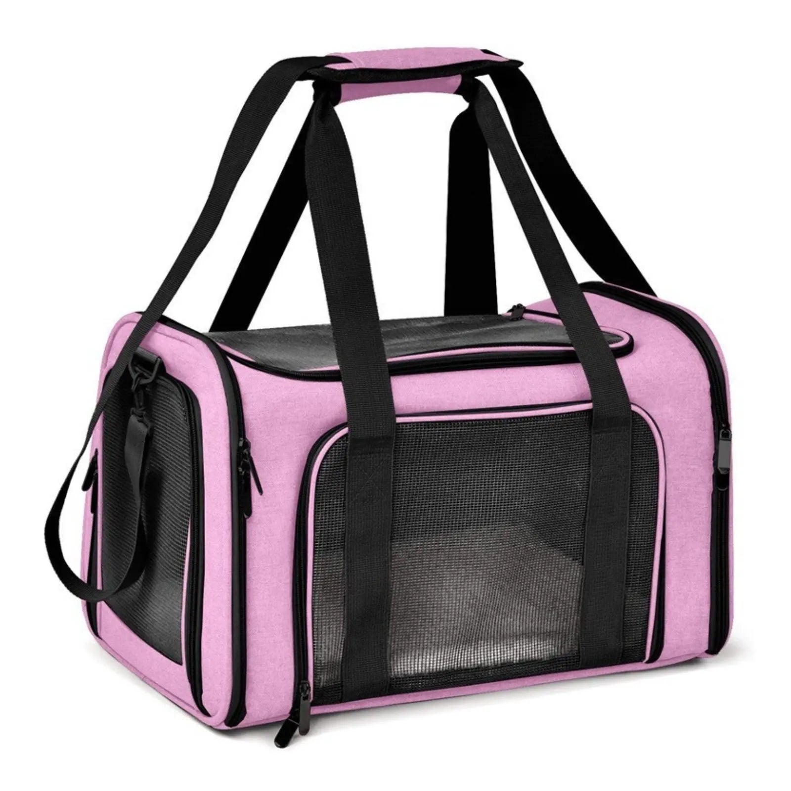 Mesh Pet Travel Carrier Foldable Soft Sided Pet Carrier