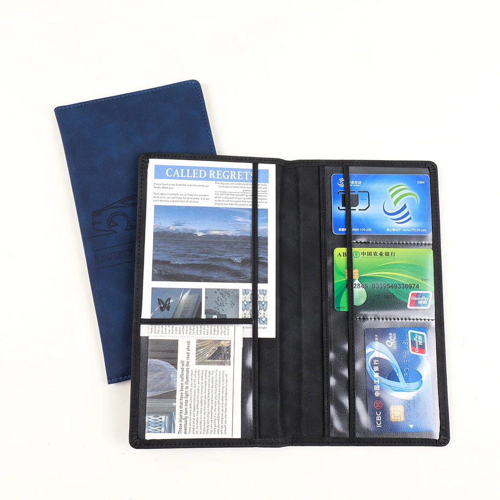 Car Registration Vehicle License Insurance Card Holder Wallet
