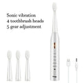 Black White Classic Acoustic Electric Toothbrush
