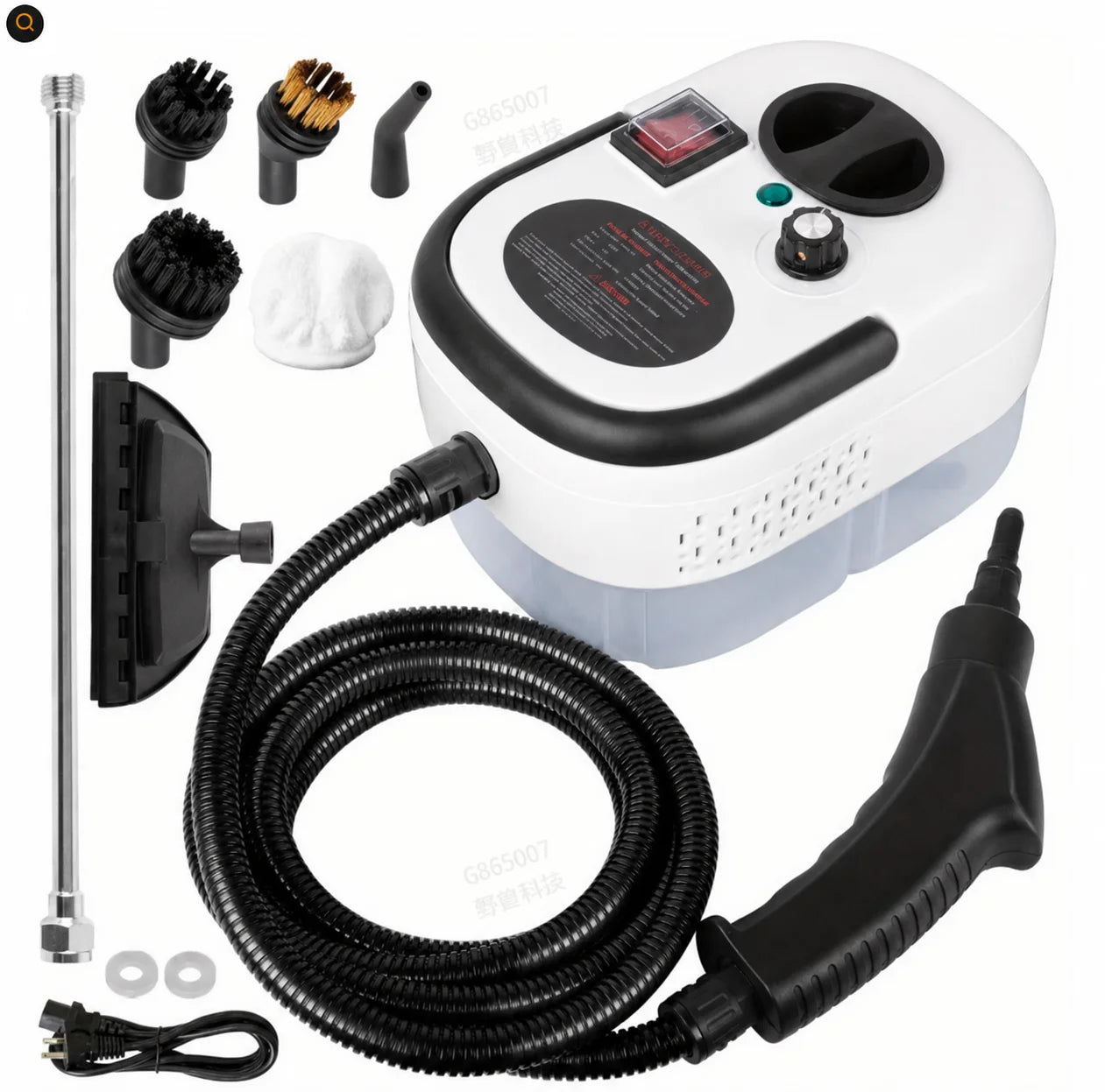 110V Portable Handheld Steam Cleaning Machine With Multiple Accessories
