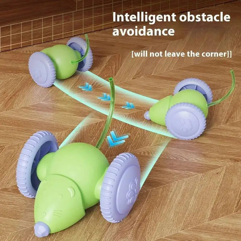 Electric Mouse Car Interactive Cat Toy