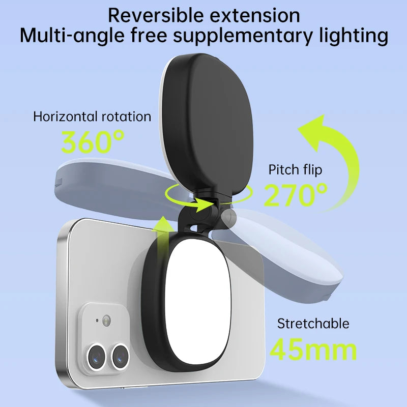 Magnetic Multi-functional Mobile Phone Selfie Mirror