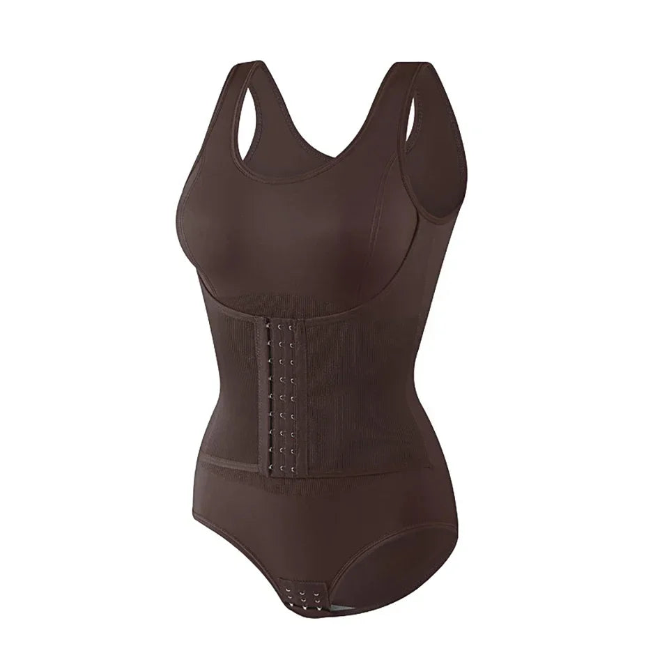 New Bodysuit Shapewear with Zipper Belt