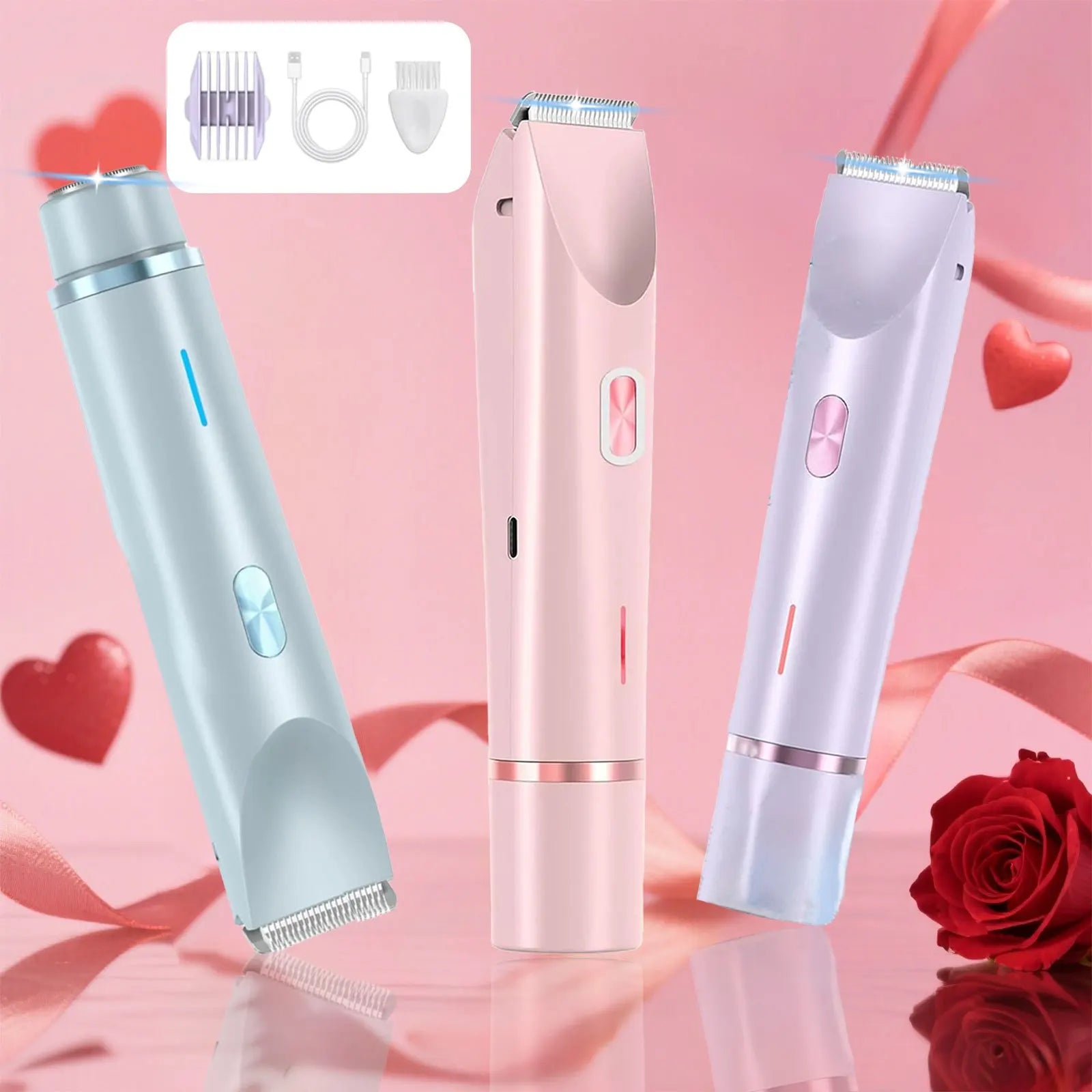 2-in-1 Dual-head Electric Epilator and Shaver