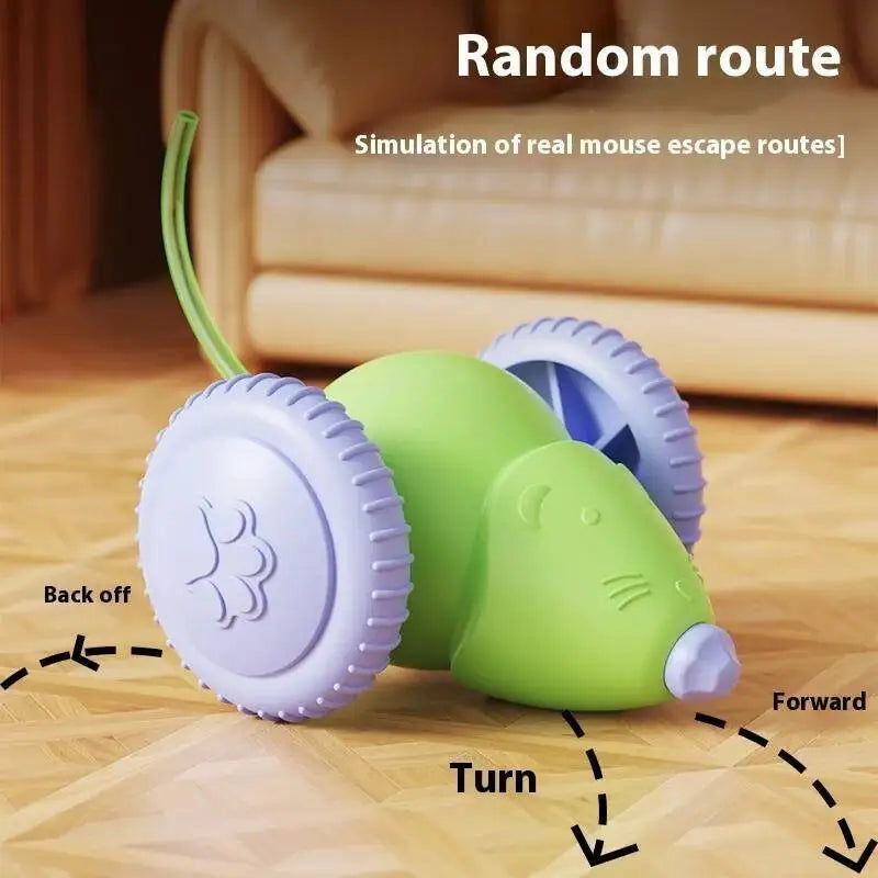 Electric Mouse Car Interactive Cat Toy