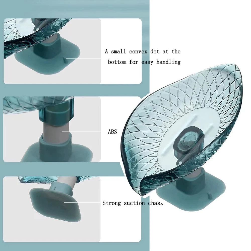 Decorative Plastic Self Draining Soap Dish