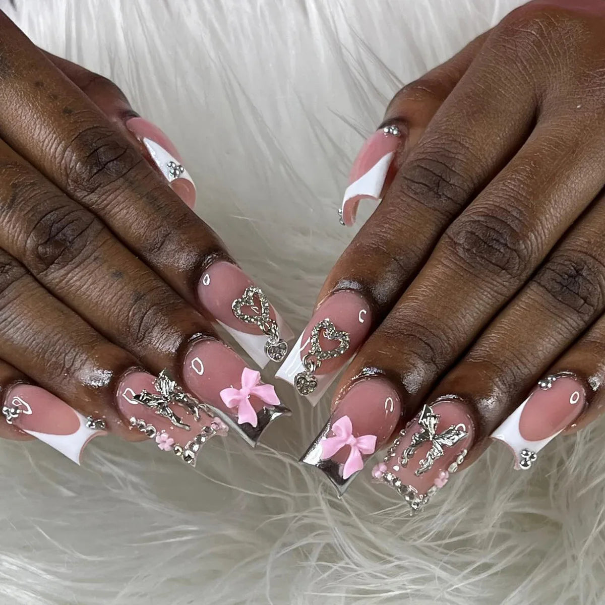 24pcs Y2K  Press On Nails