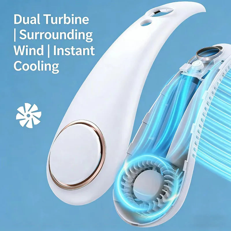 Mini Neck Mounted Fan Portable Bladeless