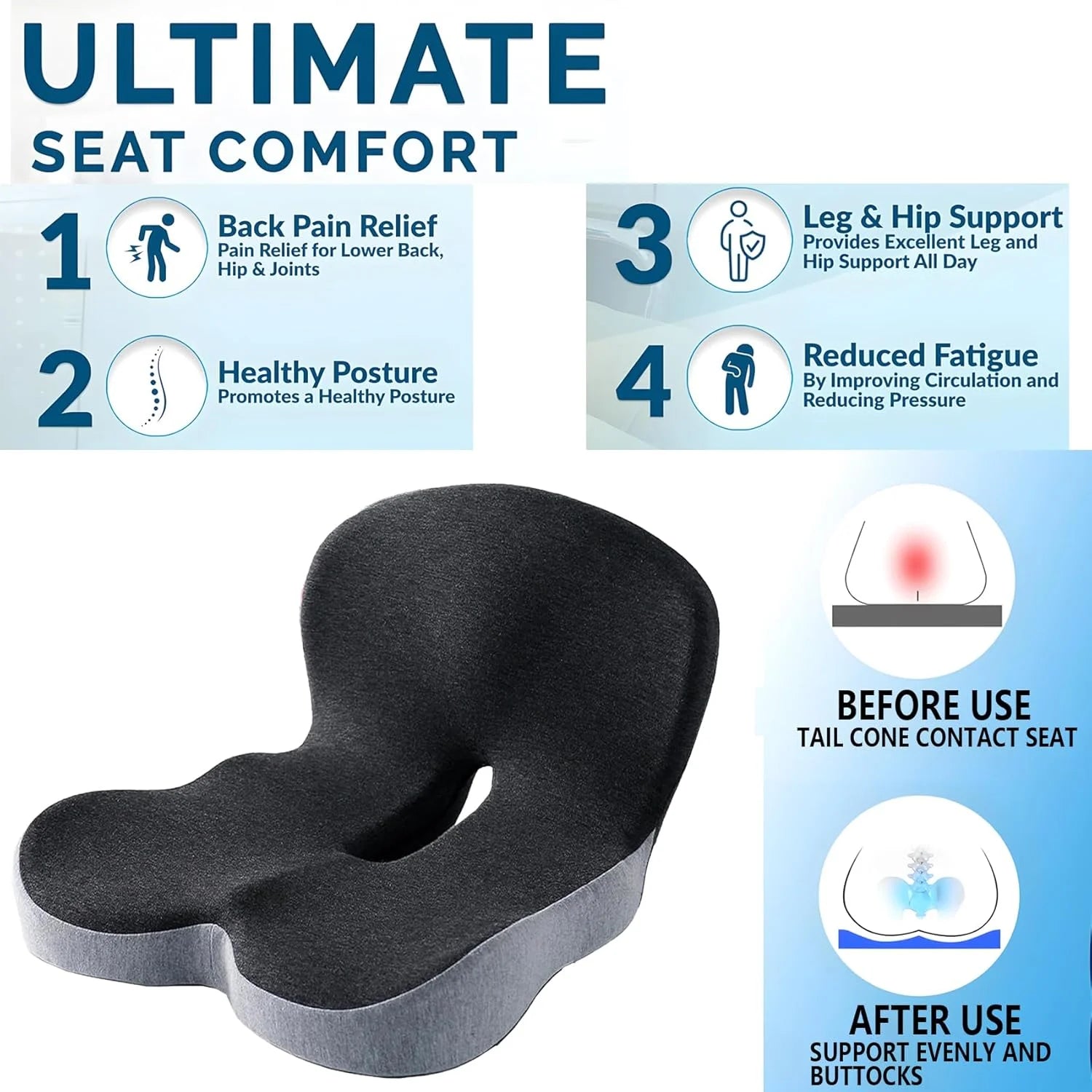 Lumbar Support Office Pillow Chair Cushion