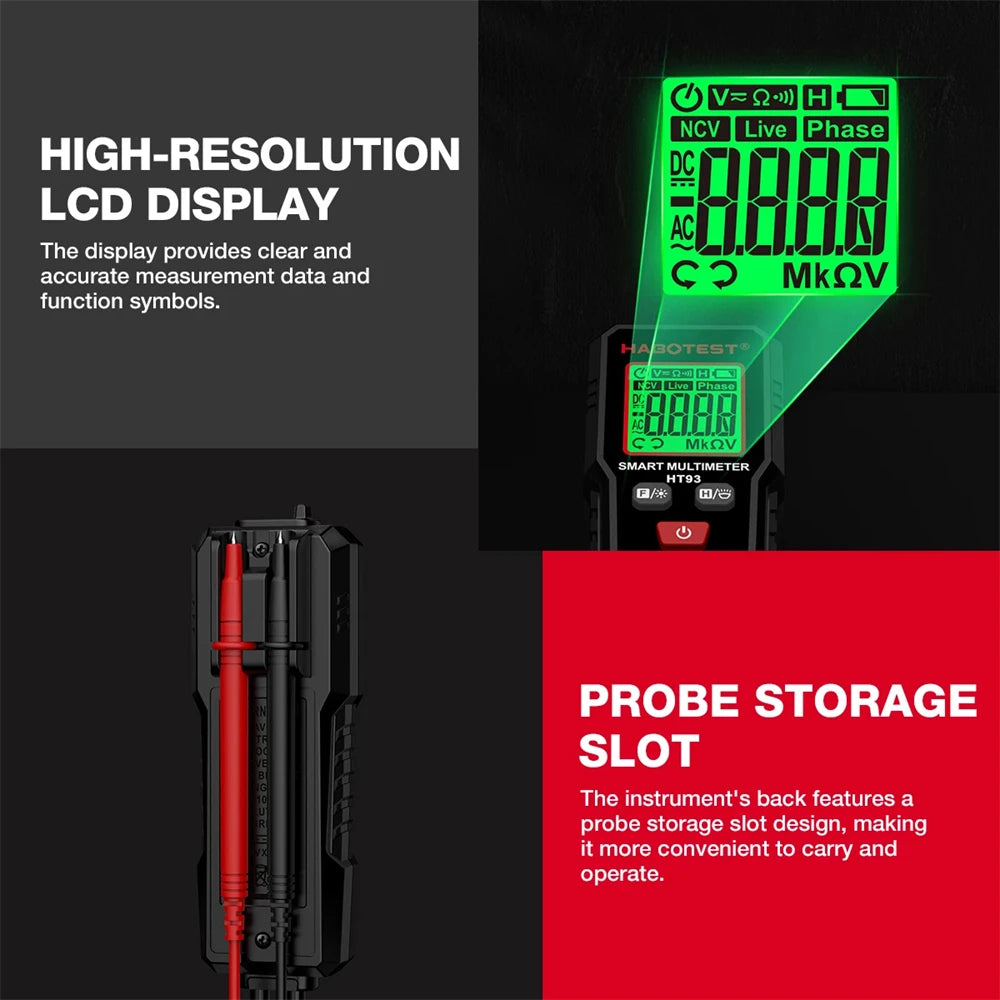 Smart Digital Multimeter AC DC Voltage Tester