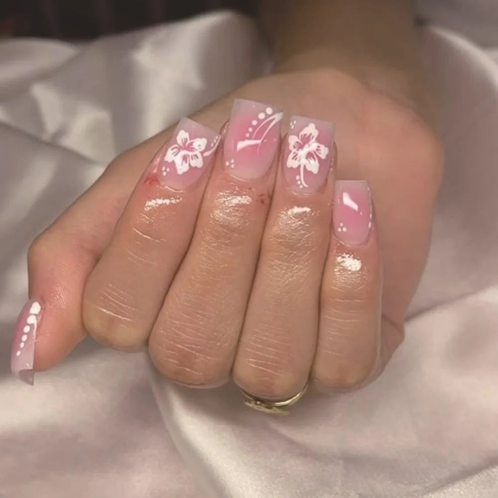 24pc Short Ballet Press on Nails
