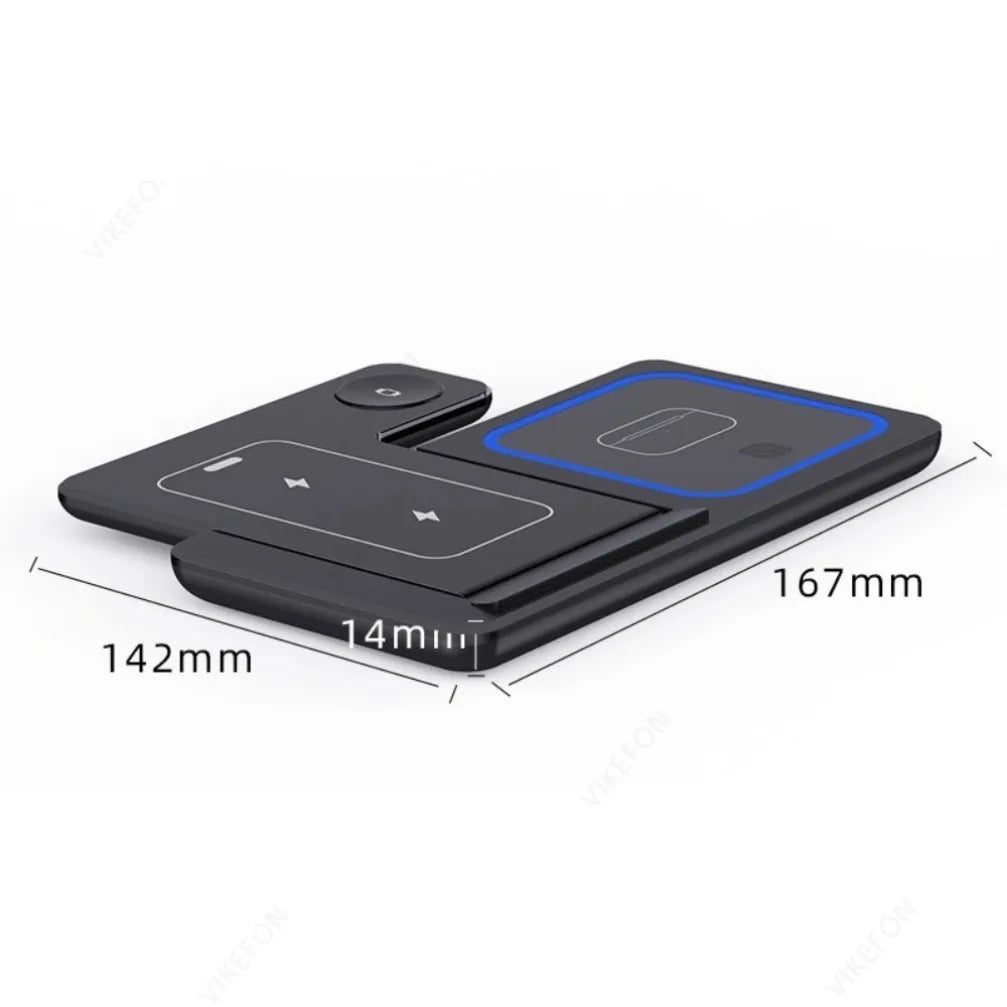 Foldable 3 in 1 Wireless Charging Station