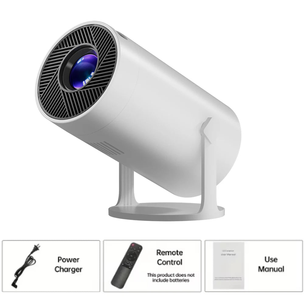 MAOHUTER Projector Z10 Pro 300ANSI 4K Decoding 720P Native Android 13WIFI6 BT5.0 180° Degree Rotation Home Cinema Projector