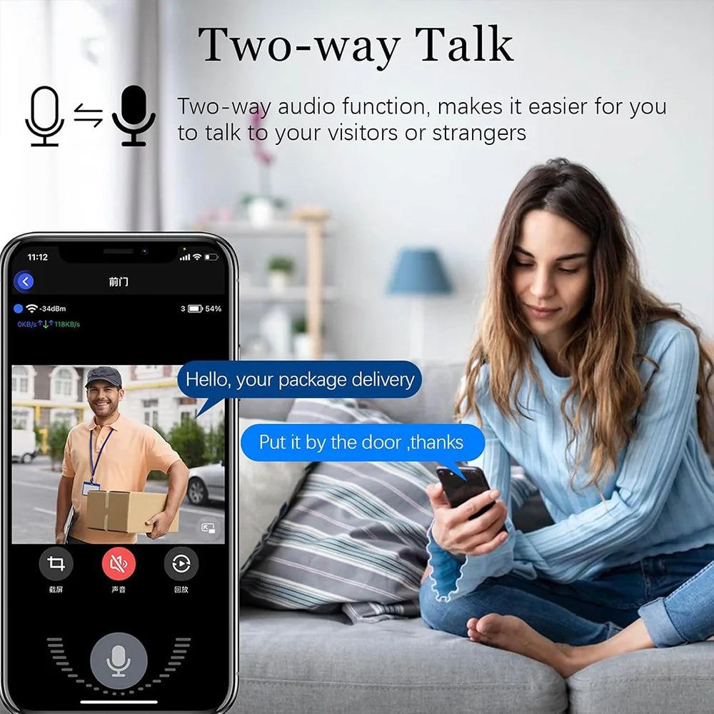Wireless Doorbell Camera with Chime