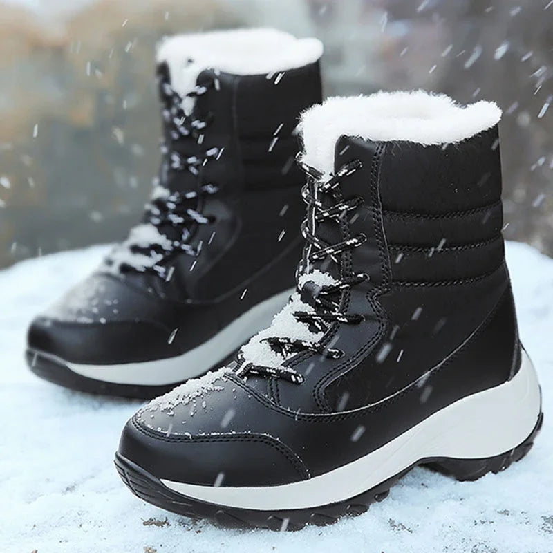 Women Waterproof Heel Boots