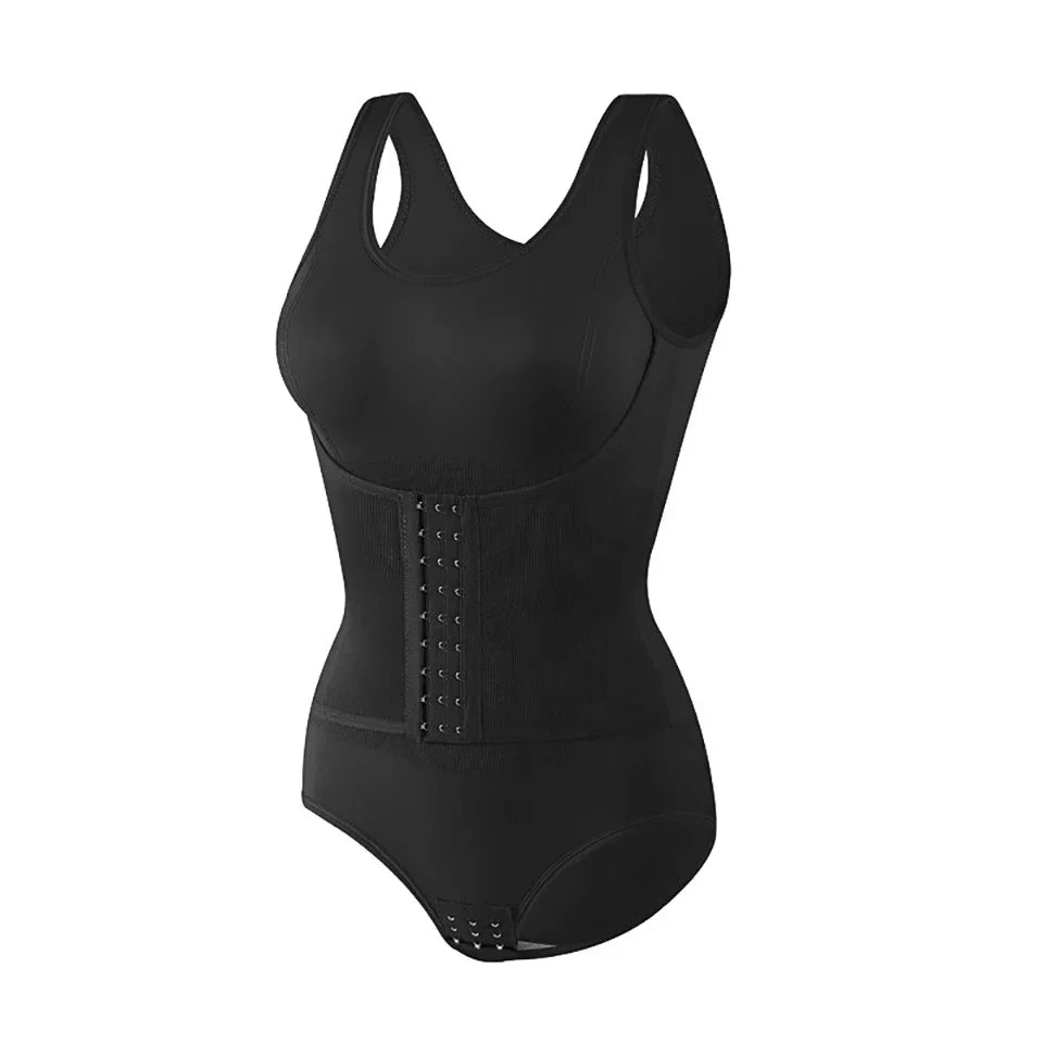New Bodysuit Shapewear with Zipper Belt