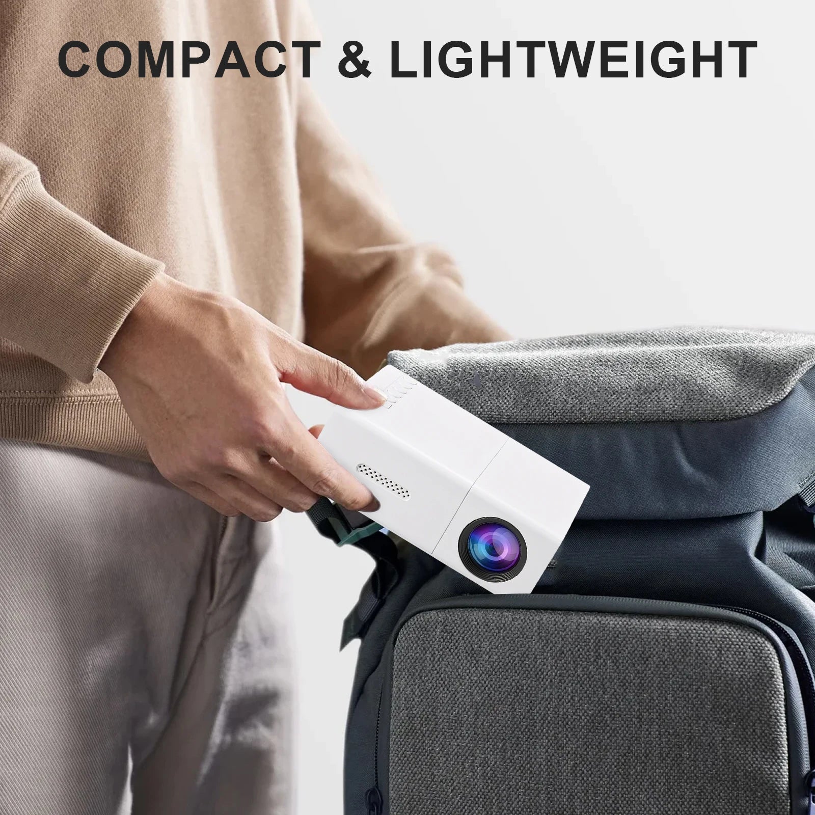 240P LED Mini Projector with Remote  Smartphone for Home Theater