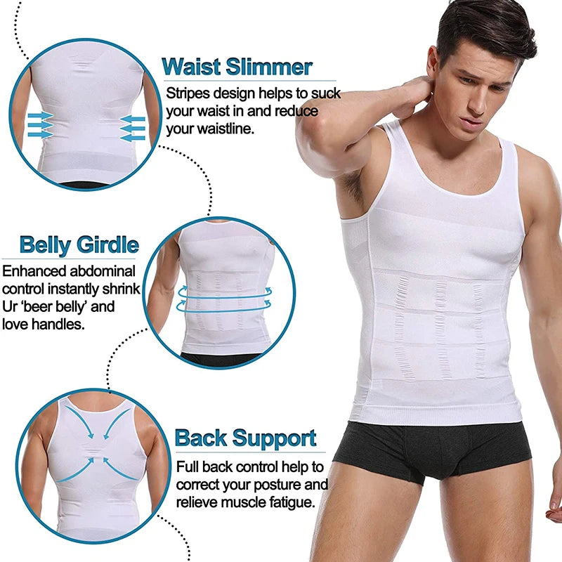 Mens Slimming Body Shaper Vest