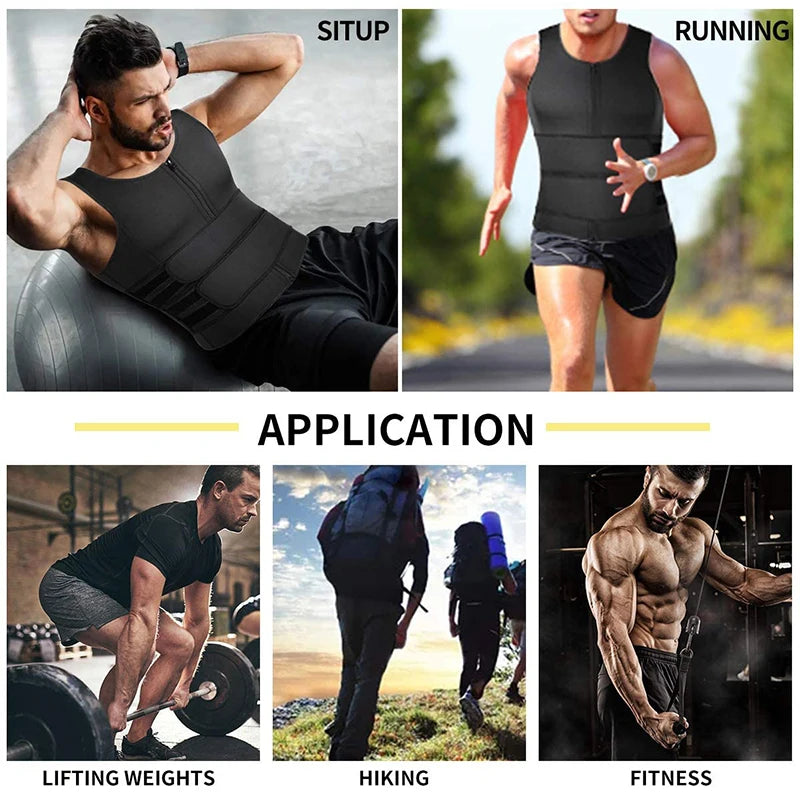 Neoprene Men's Shaper Sweat Vest