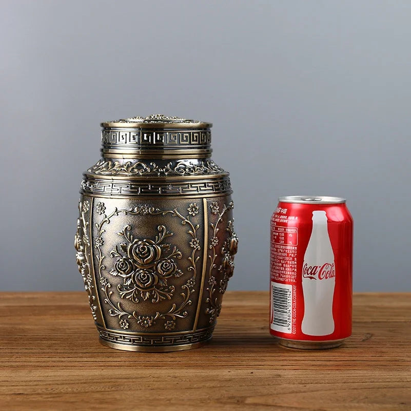 Metal Cremation Urns for Human Ashes, Coffin Box, Pet Memorial, Keepsake Urns, Small Animal Urn