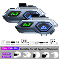 1/2x C10Pro Motorcycle Helmet Intercom Headset Bluetooth