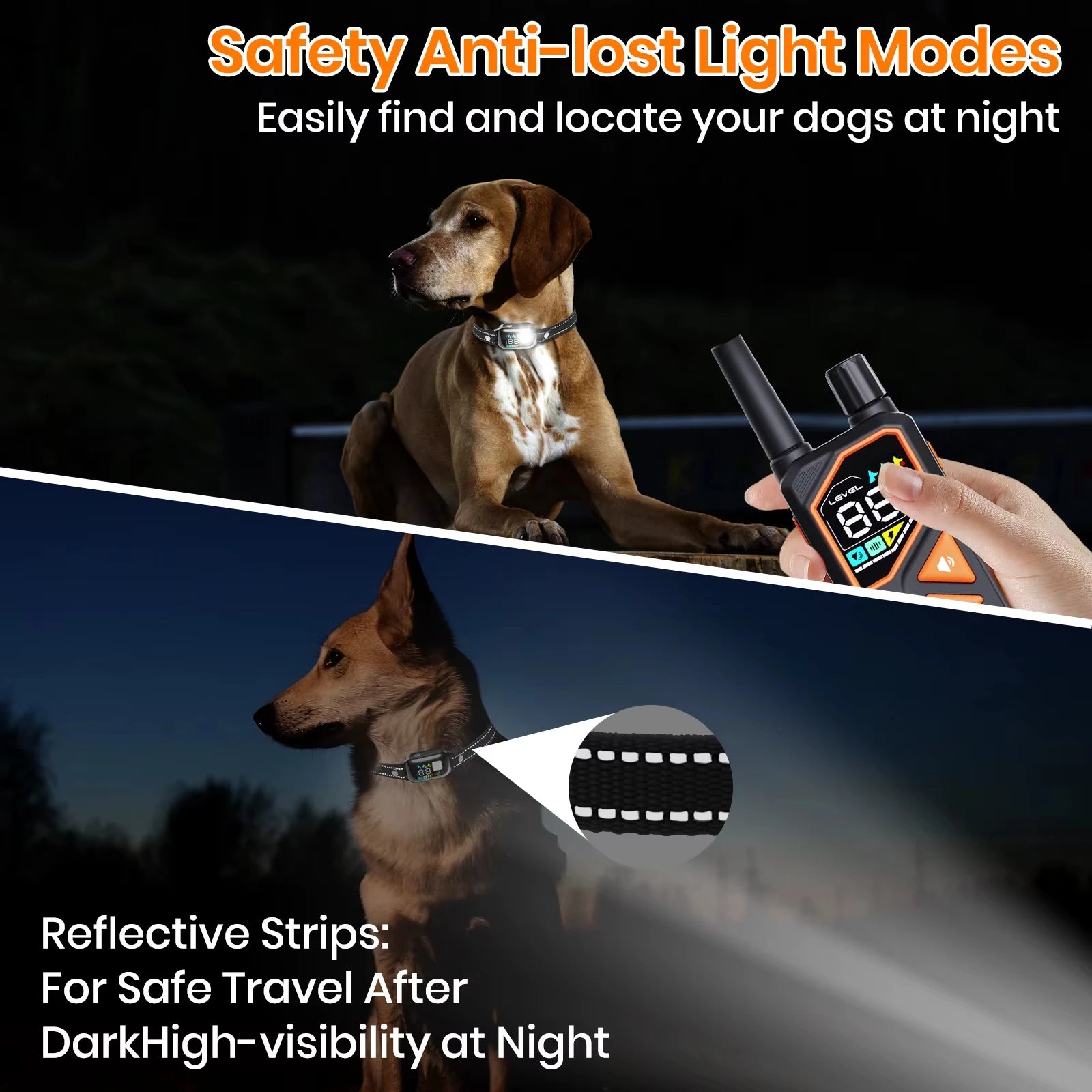 AI Electric Collar for 10-120lbs Dogs