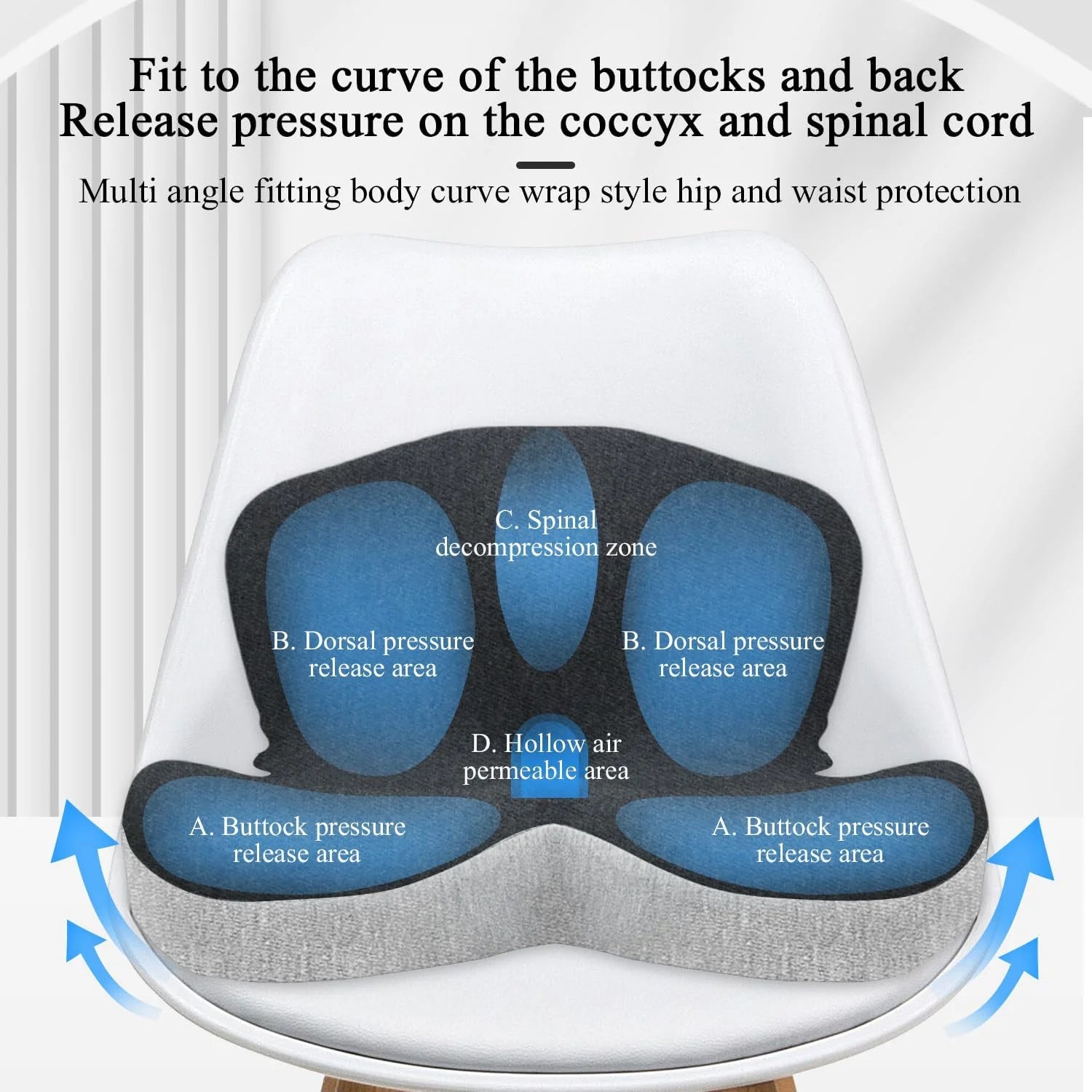 Lumbar Support Office Pillow Chair Cushion