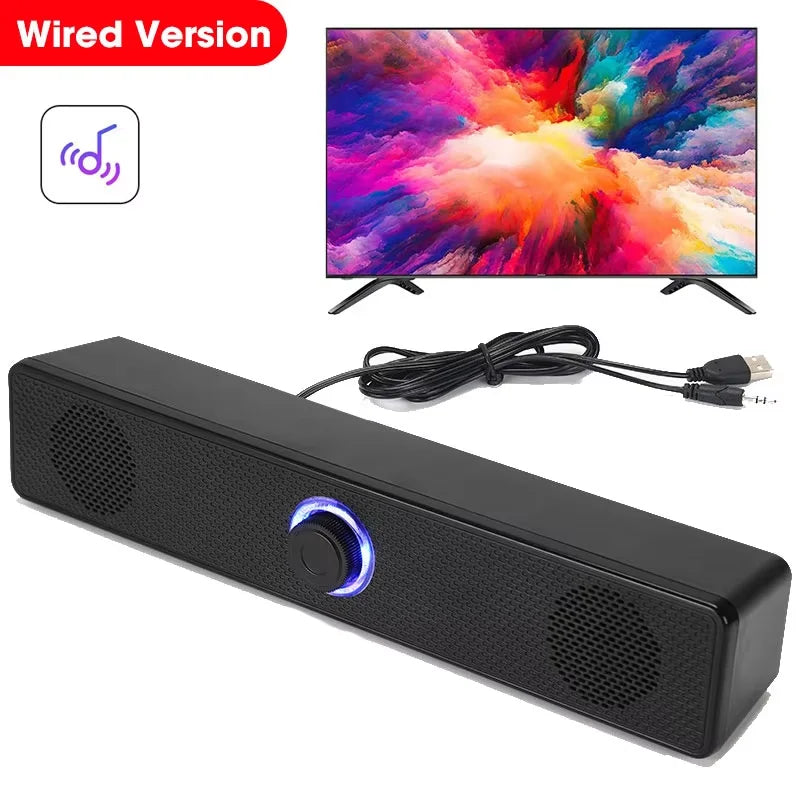 4D Computer Speaker Bar Stereo Sound Subwoofer Bluetooth Speaker