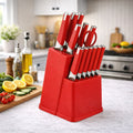 13Pc Professional Kitchen Knife Block Set with 6 Steak Knives
