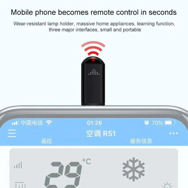 IR Wireless Infrared Remote Control Adapter Smartphone App Control