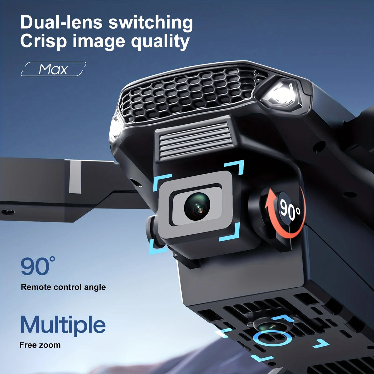 2026 Upgraded E88PRO MAX Foldable Drone Features Dual Cameras