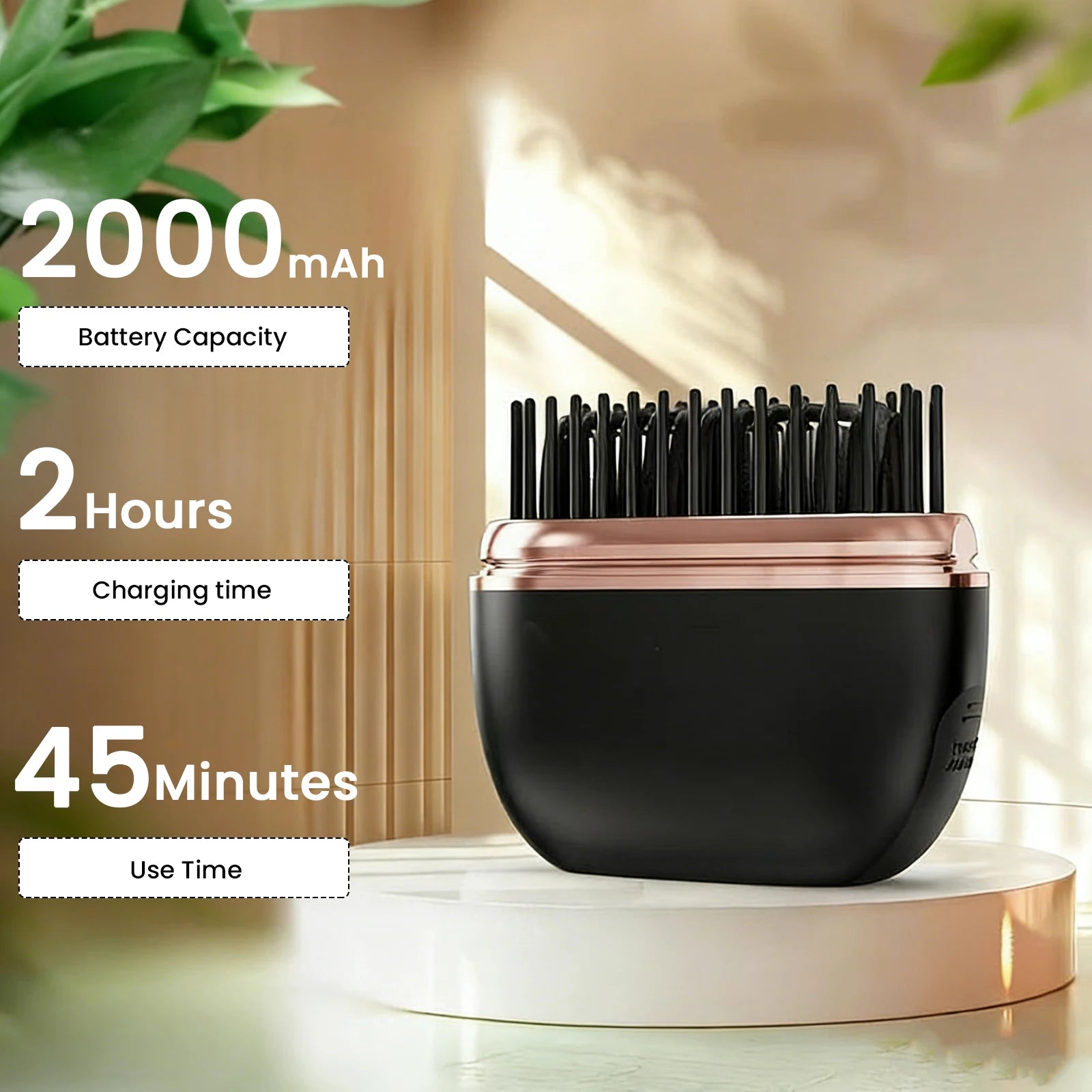 Wireless Hair Straightener Brush
