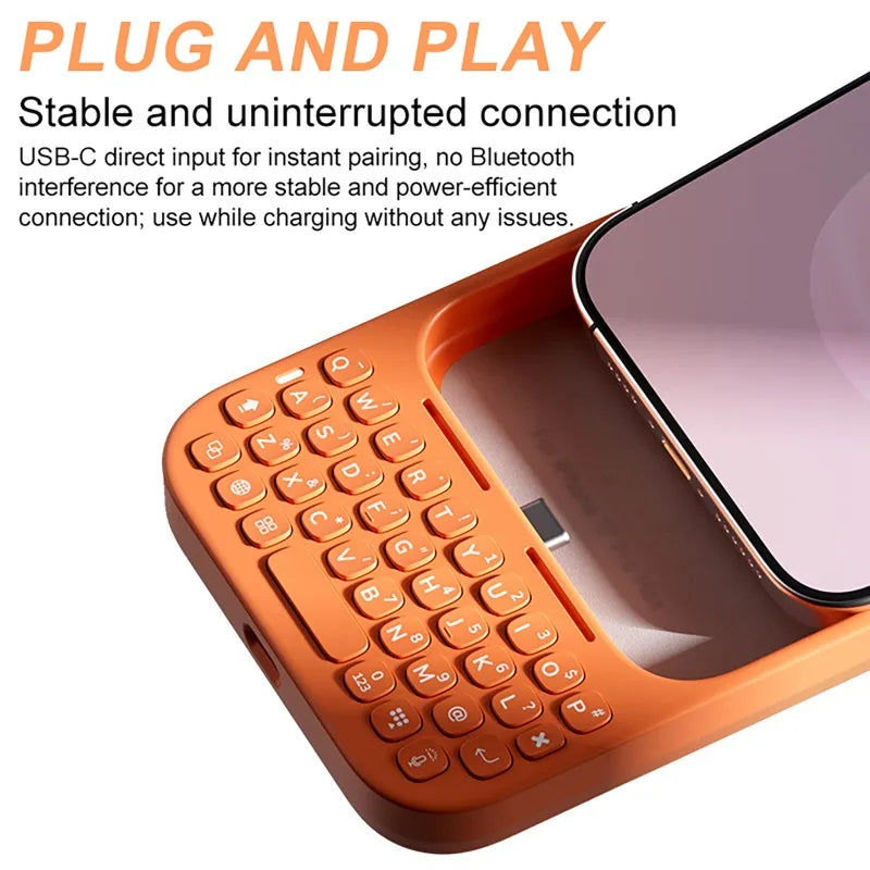 Magnetic Mobile Phone Case With Keyboard