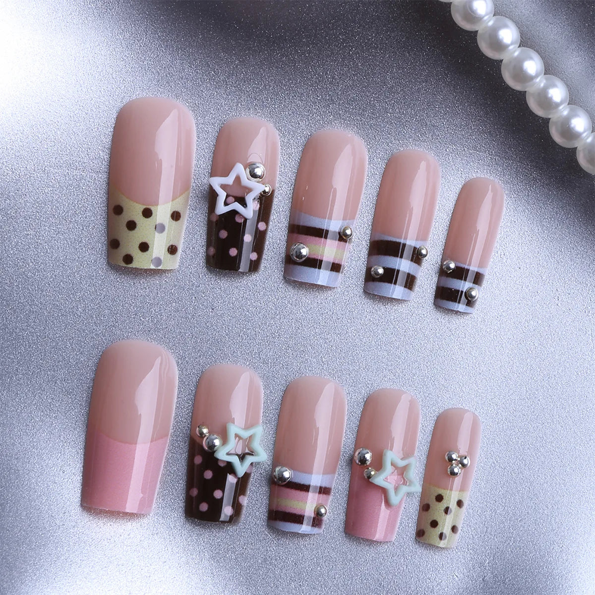 24pcs Y2K  Press On Nails