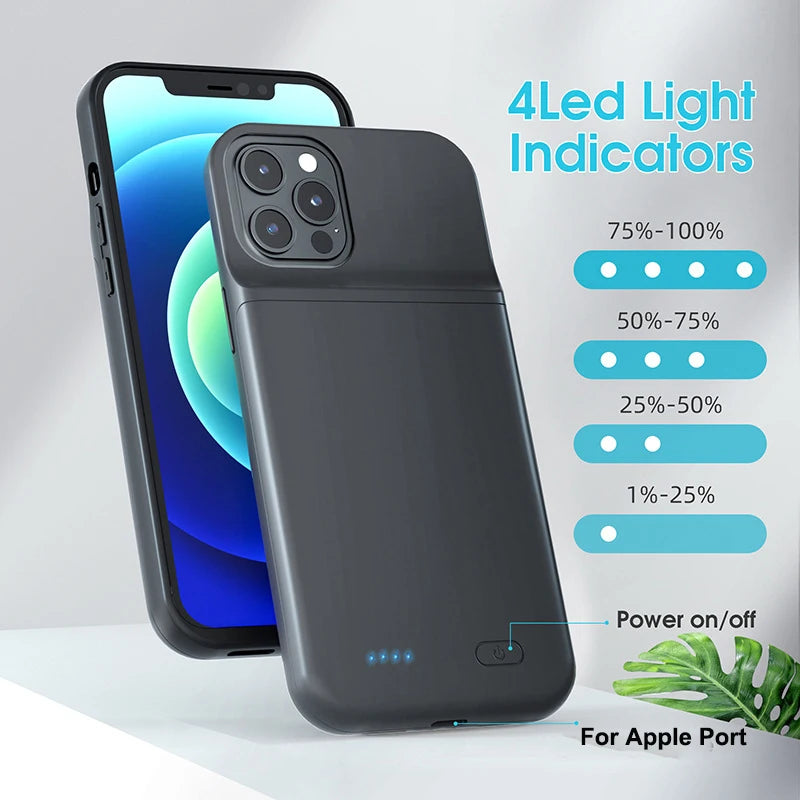 6800/7000mAh Battery Charger Case