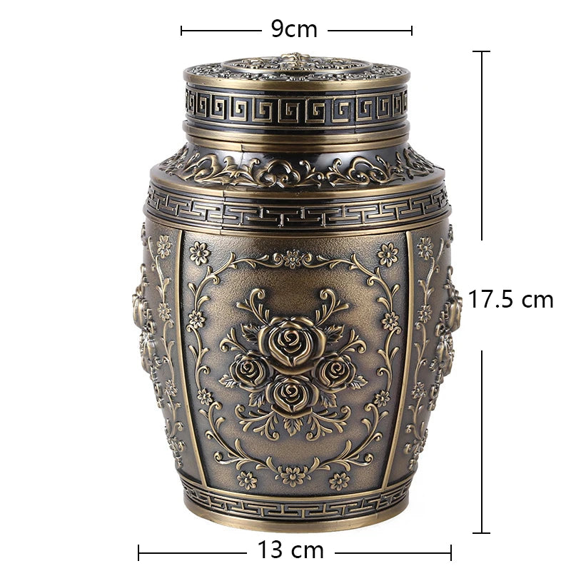 Metal Cremation Urns for Human Ashes, Coffin Box, Pet Memorial, Keepsake Urns, Small Animal Urn