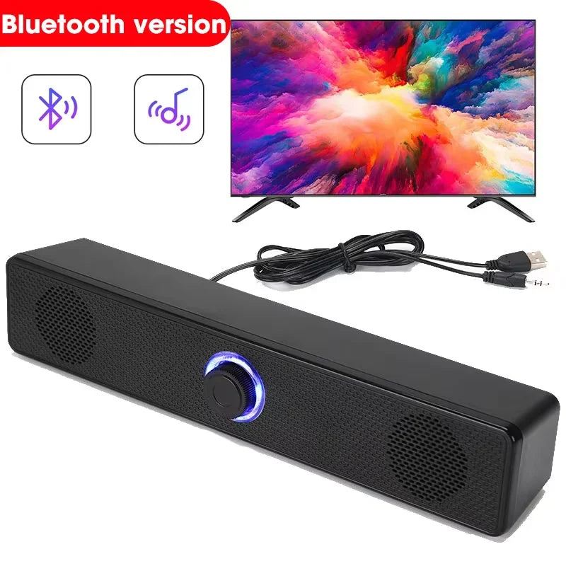 4D Computer Speaker Bar Stereo Sound Subwoofer Bluetooth Speaker