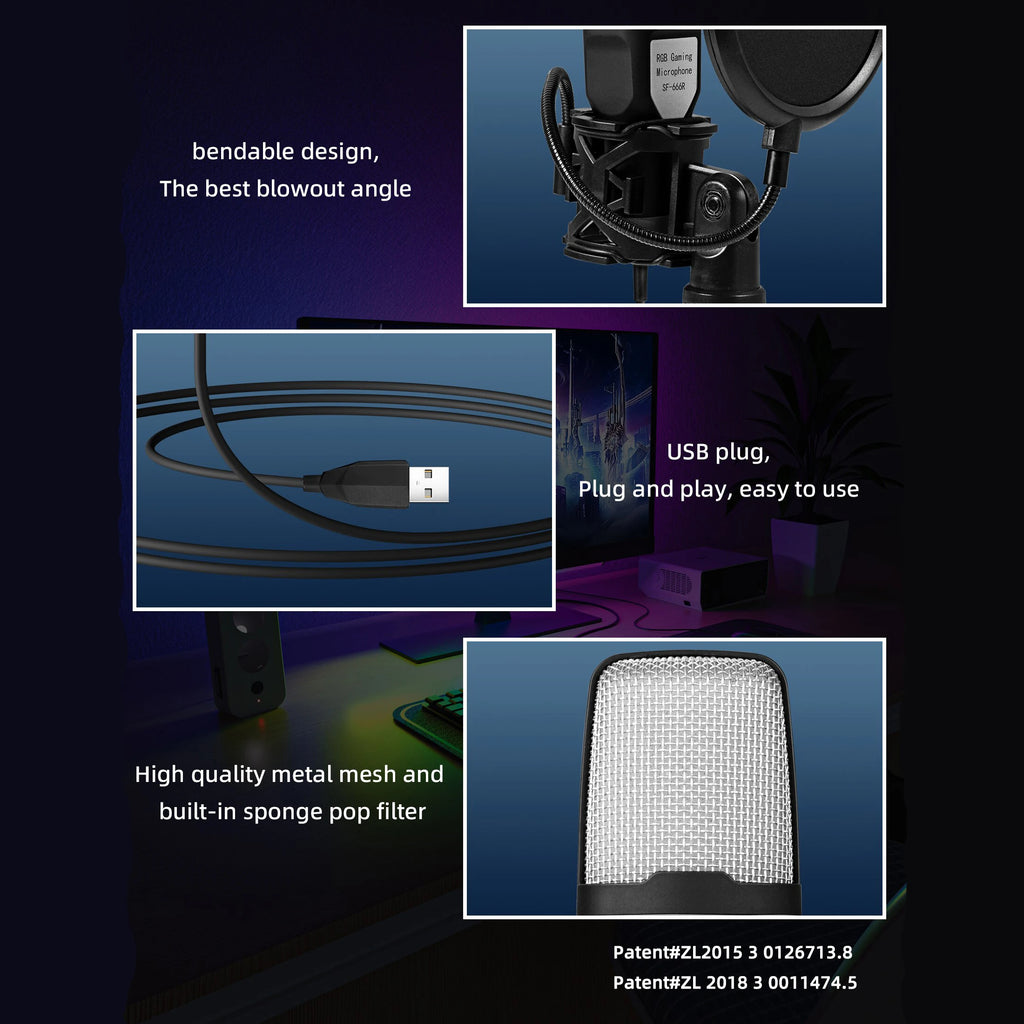 Gaming Computer Professional Condenser Microphone