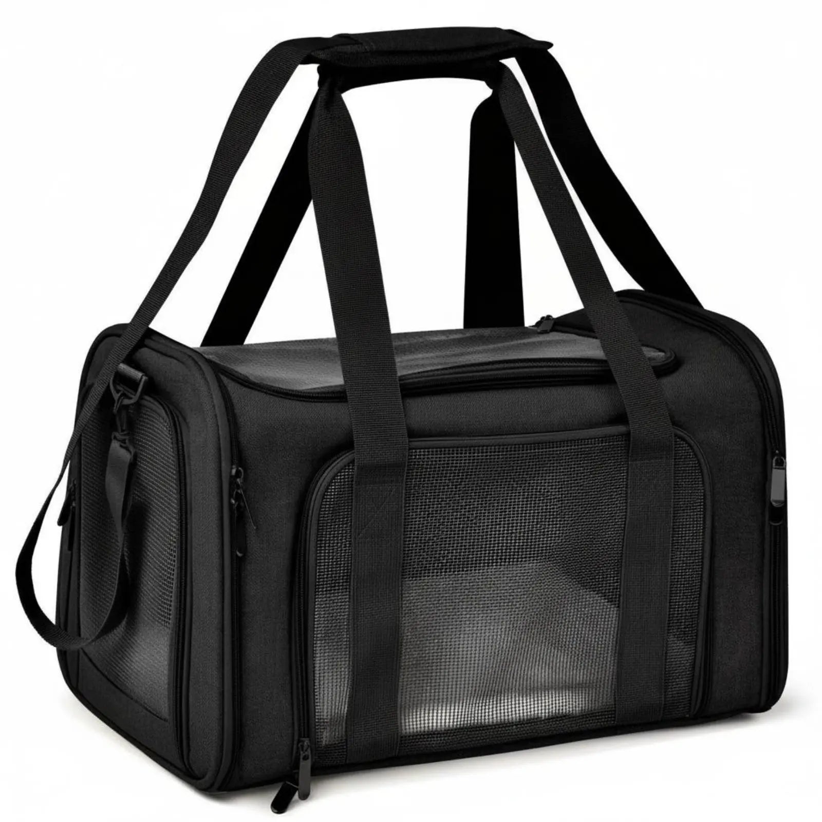 Mesh Pet Travel Carrier Foldable Soft Sided Pet Carrier