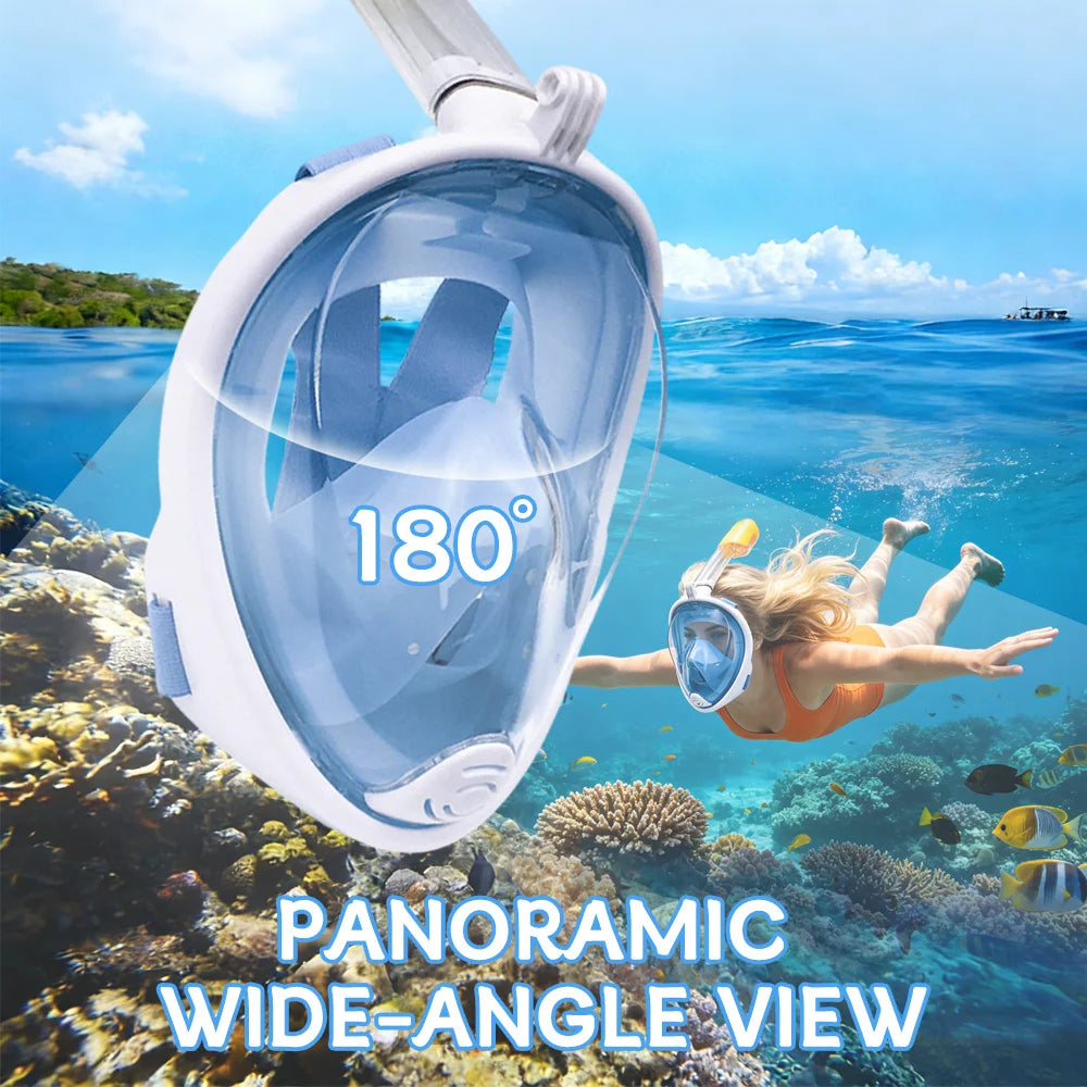 Underwater Scuba Anti Fog Full Face Diving Mask