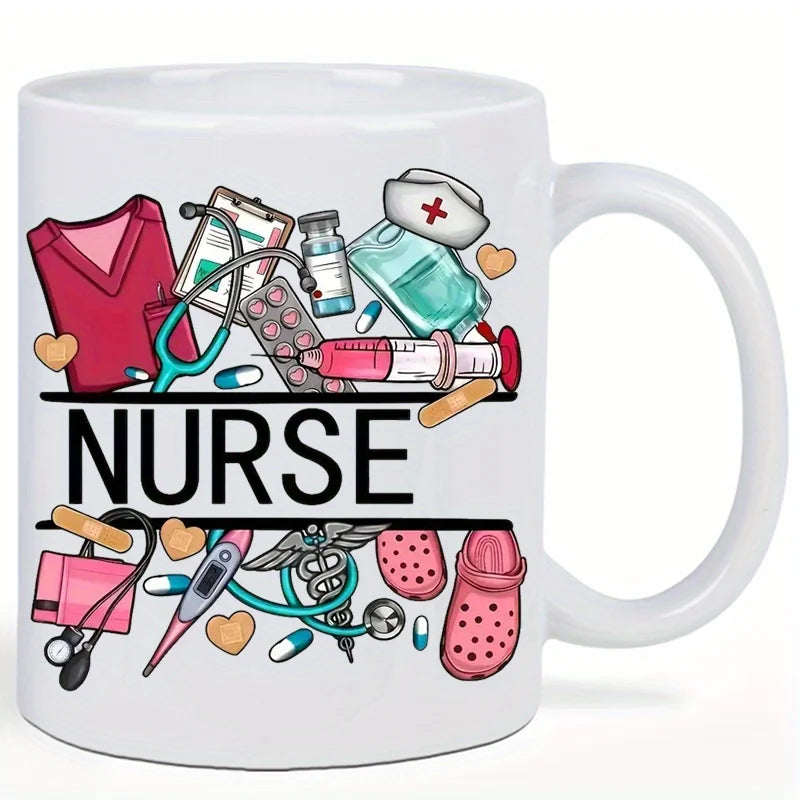 Nurse Themed 11 Ounce Ceramic Coffee Mug