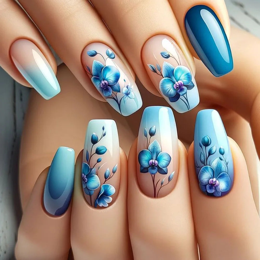 24pcs Simple Press on Nails