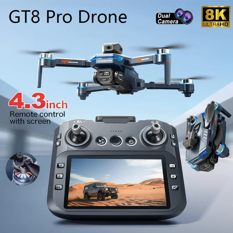 GT8 Drone GPS 8K Professional HD 360° Dual Cameras