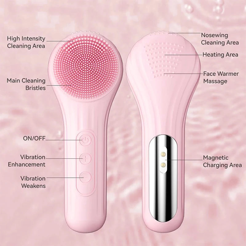 Electric Facial Sonic Silicone Cleansing Brush