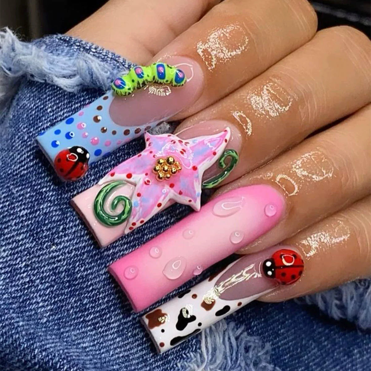 24Pcs French Press on Nails