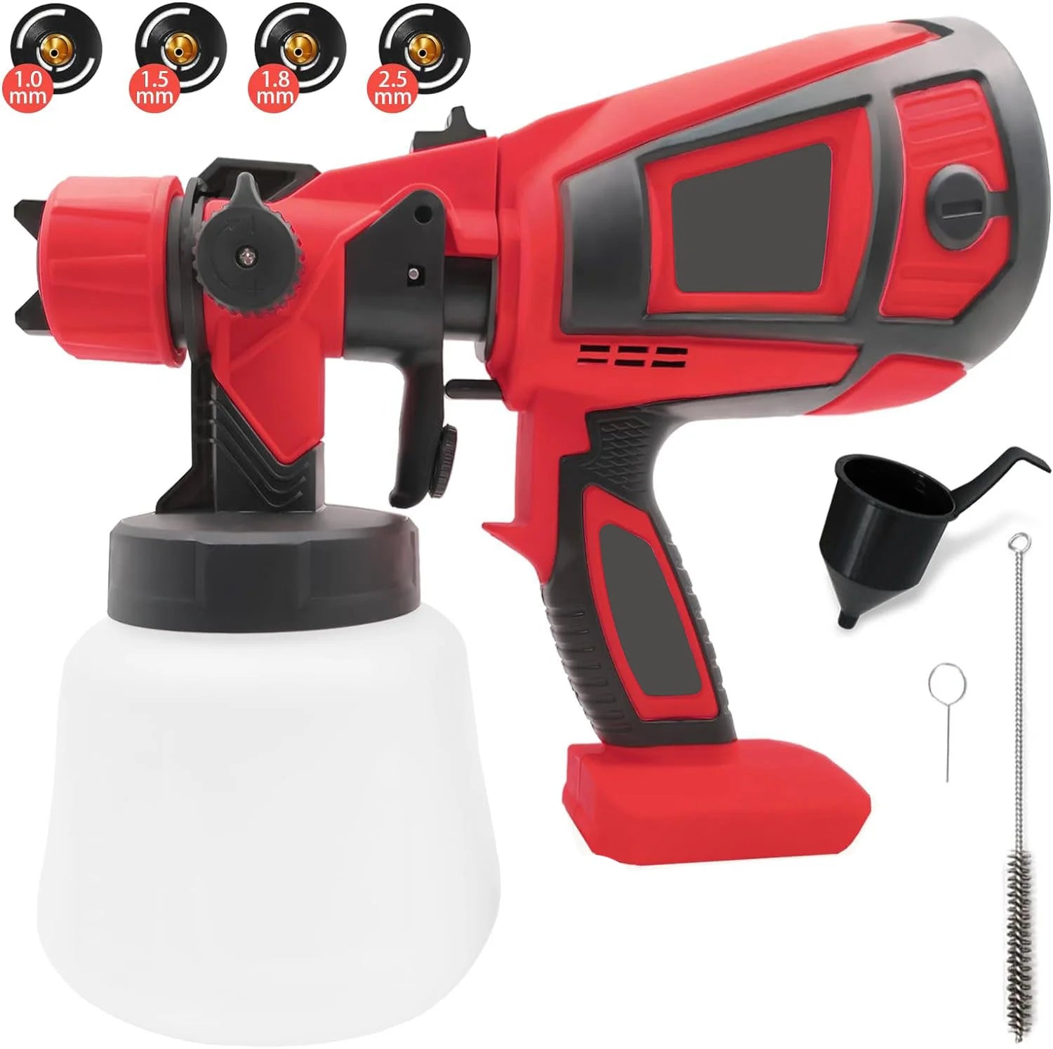 HVLP Paint Sprayer Compatible with Milwaukee 18V Battery