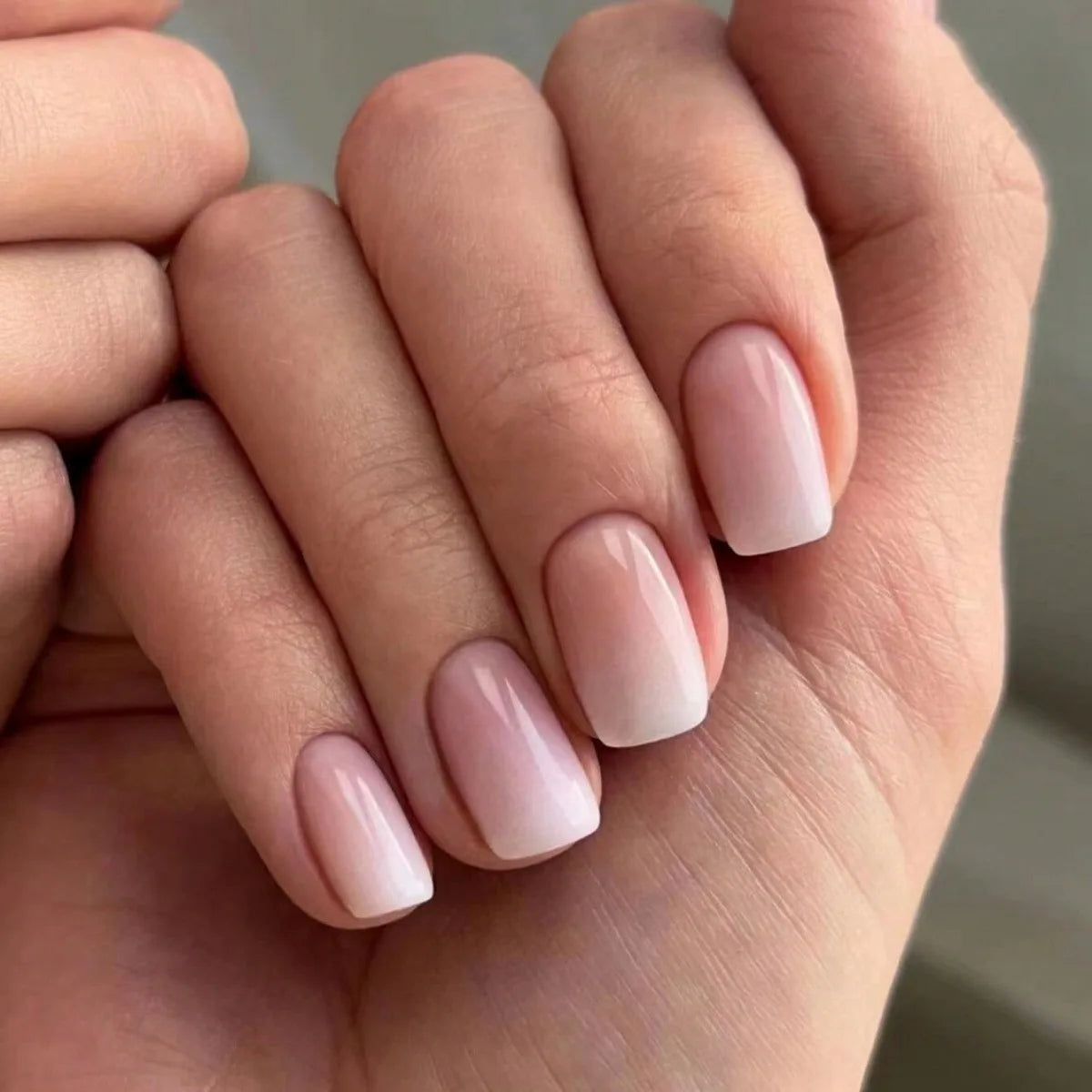24pc Press on Nails Flower Design Mid-length Ballet