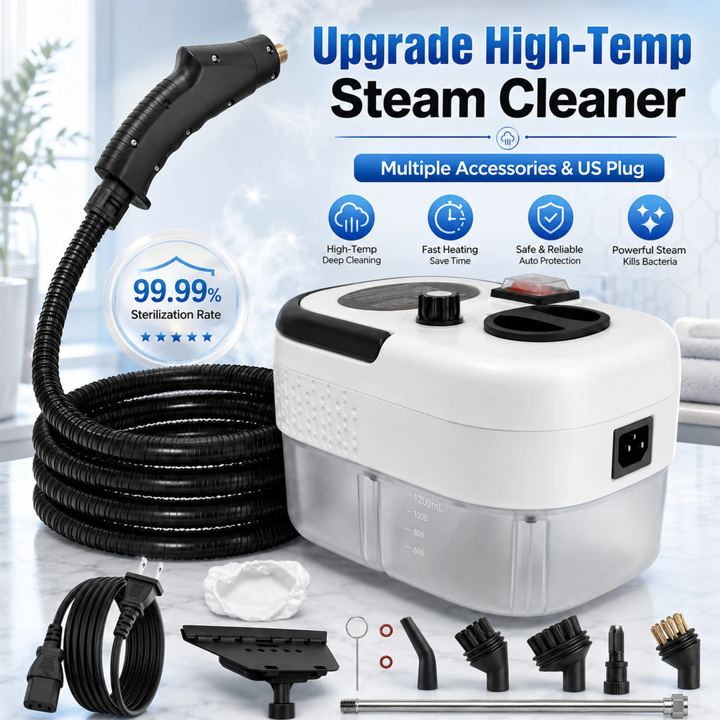 110V Portable Handheld Steam Cleaning Machine With Multiple Accessories